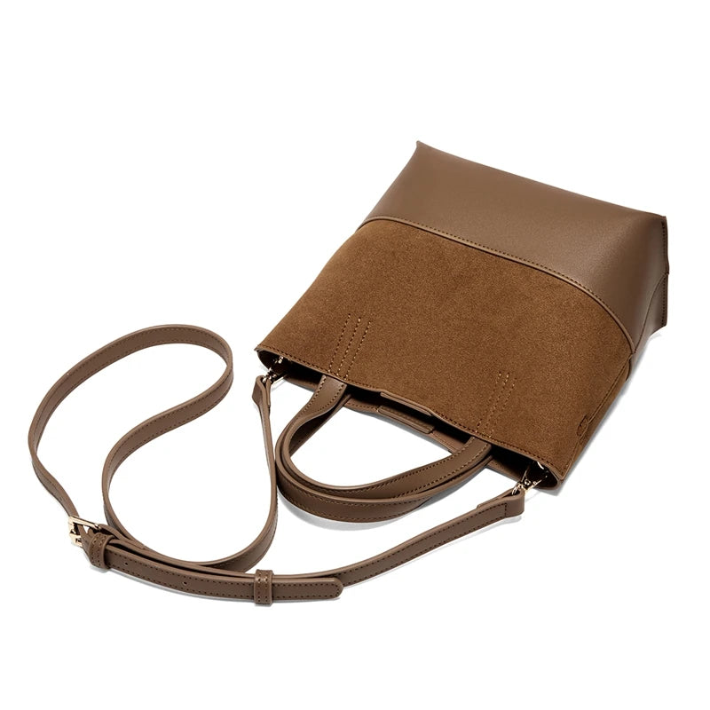 Damen Handtasche aus PU-Leder im Retro-Stil mit großer Kapazität