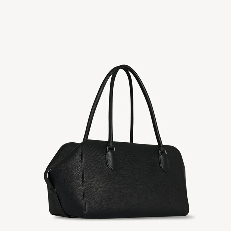 Top-Handle-Tasche aus Oberleder | Große Kapazität, Arbeitsbegleiter