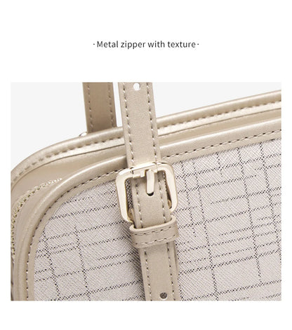 Schultertasche Aus Spaltleder Im Neuen Design Luxuriöse Satchel