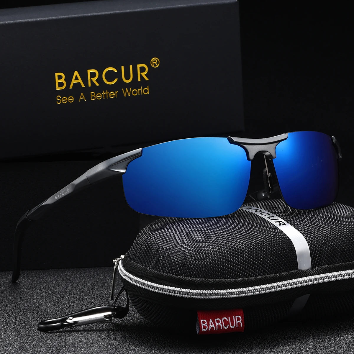 Sonnenbrille Sport Textur UV400 polarisiert Radfahren Blendschutz