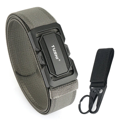 Herren-Gürtel aus Nylon mit Schnellverschluss, elastisch und verstellbar, robuster Outdoor-Alltagsbegleiter