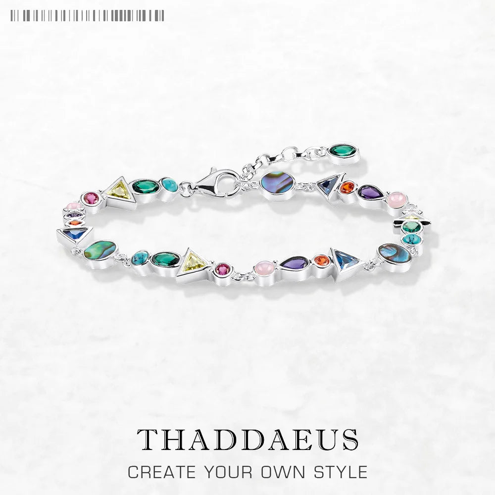 Damen-Armband Paradise Journey bunt Boho aus Sterlingsilber