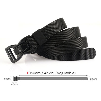 Herren-Taktischer Gürtel Aus Nylon Mit Metall-Schnellverschluss Für Alltag Und Outdoor Einsatz 2,5 Zentimeter Breite