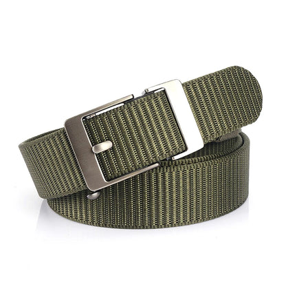 Herren-Gürtel aus Nylon 3,4 cm Breite mit Automatikverschluss für Outdoor-Wandern