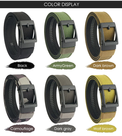 VATLTY New Hard Tactical Belt for Men Metal Automatic Buckle IPSC Gun Belt 1100D Nylon Military Belt Outdoor Sports Girdle Male