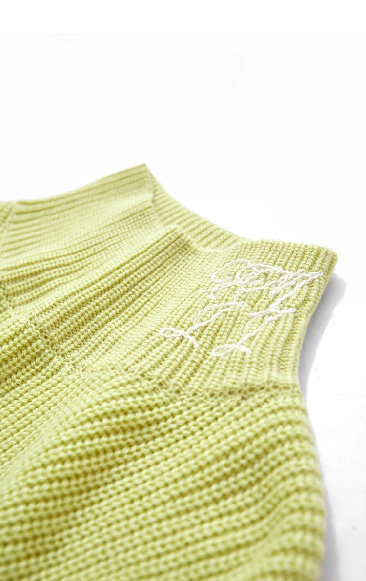 Damen-Rollkragenpullover Stickerei locker Winter Wolle-Mix