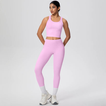 Frauen Yoga Set Hoch Tailliert Schnell Trocknend Sport