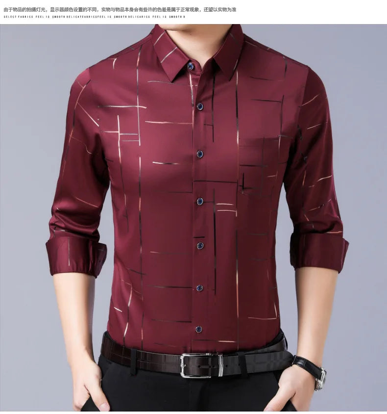 Langarm- und Kurzarm-Herrenhemd in Schwarz und Weiß – Slim Fit Business- und Bürohemd in Unifarben