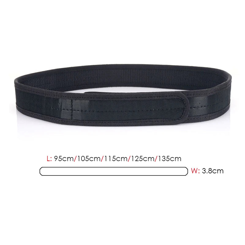 Herren-Gürtel Aus Nylon Mit Klettverschluss Breite 3,8 cm Verstellbare Länge 95-135 cm
