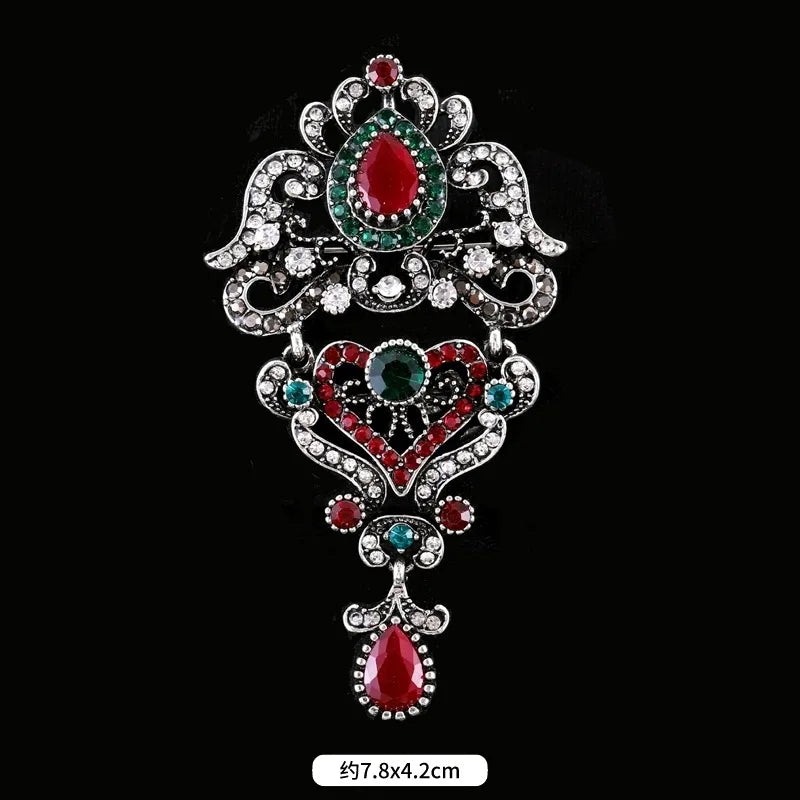 Brosche Metall Barock Vintage Retro Palast Revers Pin Unisex Party