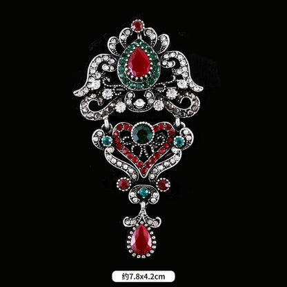 Brosche Metall Barock Vintage Retro Palast Revers Pin Unisex Party