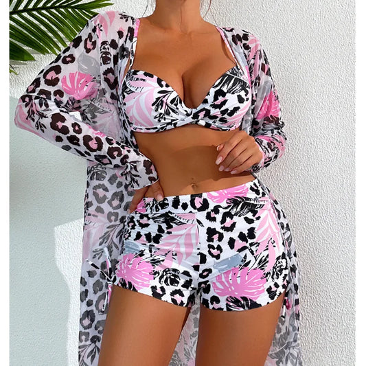 Dreiteiliges Damen-Bikini-Set im brasilianischen Stil – ideal für Strand und Pool