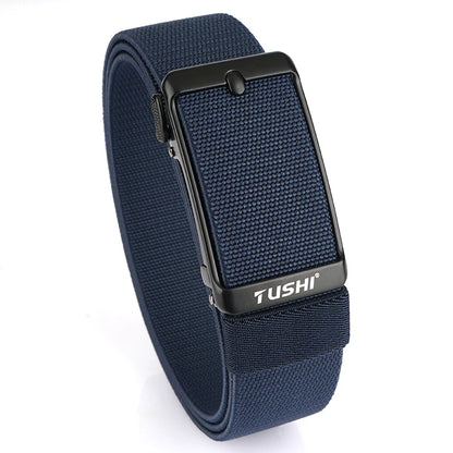 Unisex-Gürtel aus Nylon mit elastischer Passform und Automatischer Metallschnalle