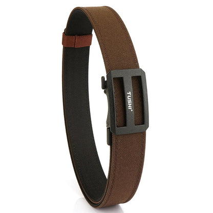 Herren-Taktischer Outdoor-Gürtel aus Nylon mit automatischer Metallschnalle und verstellbarer Länge
