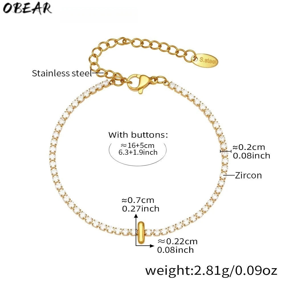 Damen-Armband mit Initialen-Buchstabe