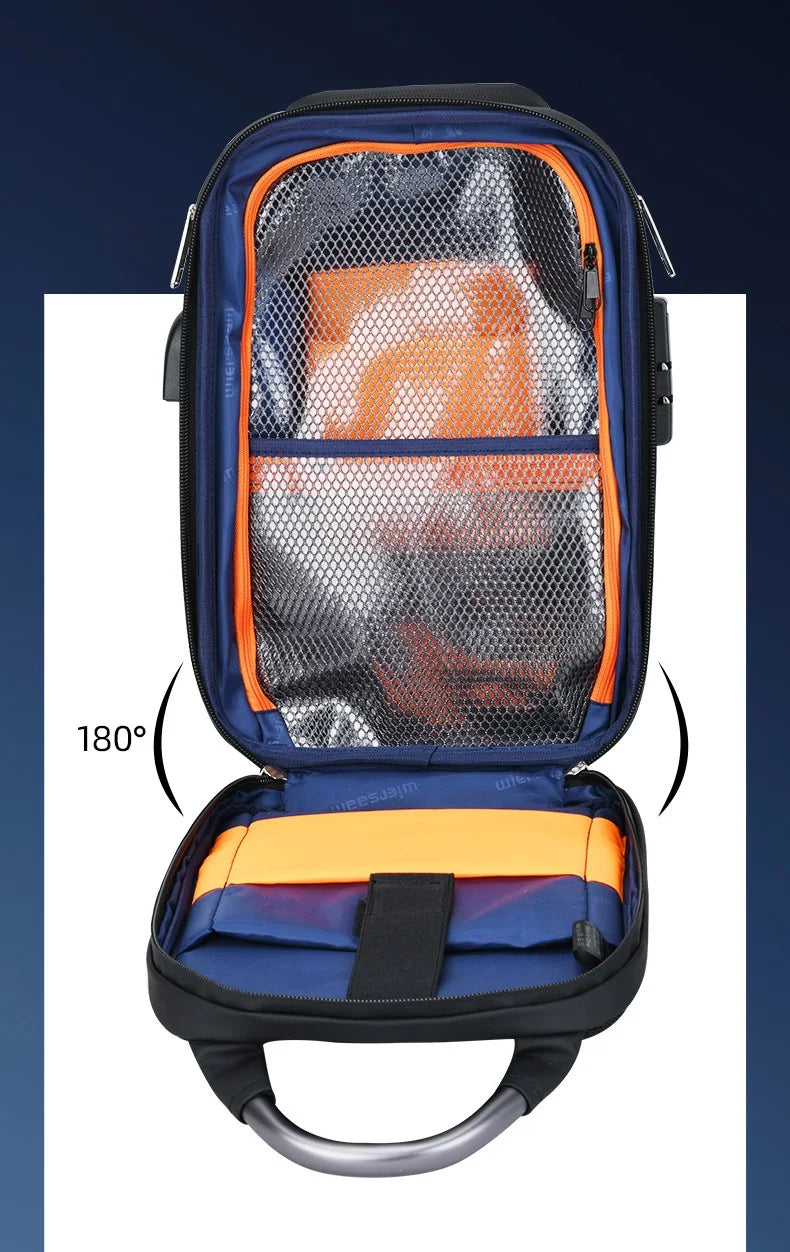 Damen-Rucksack Business Stil Großes Fassungsvermögen mit Laptopfach und Gepolstertem Rücken
