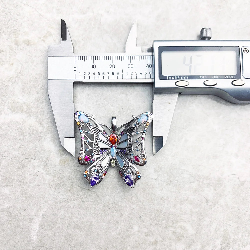Damen-Charm-Anhänger Amulett magisch Natur Glück aus Sterlingsilber