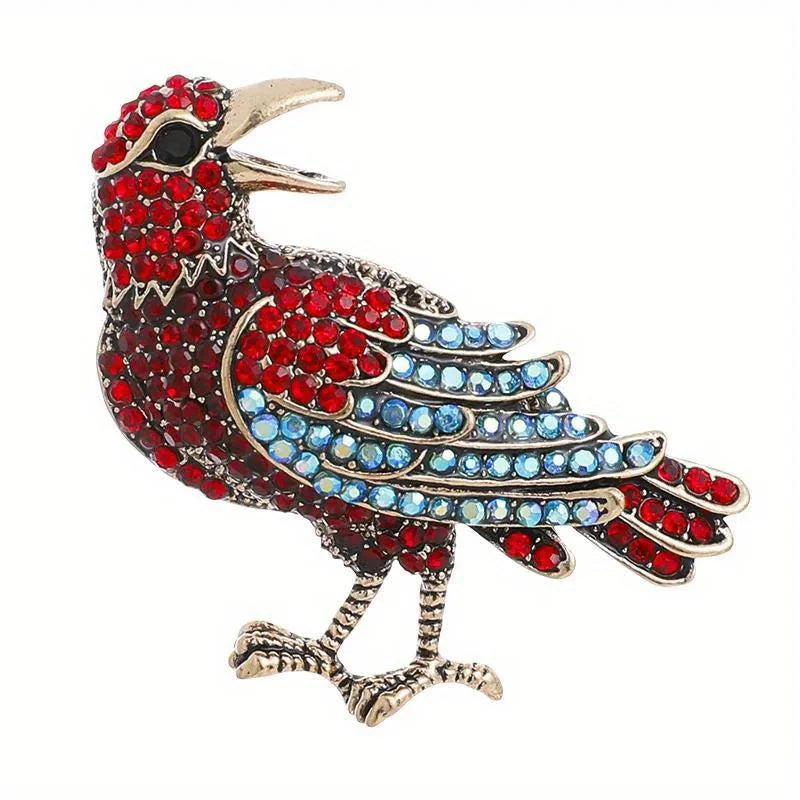 Brosche Vogel Kristall Strass Luxus Klassisch Party Mantel Damen