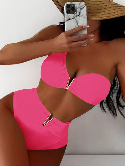 Sexy Bikini-Set für Damen mit Push-up-Effekt – Perfekt für Strand und Pool