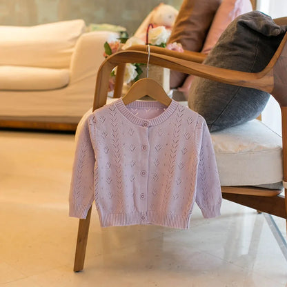 Mädchen Strickjacke im Herbst-Stil mit nettem Aushöhlen für 0-4 Jahre