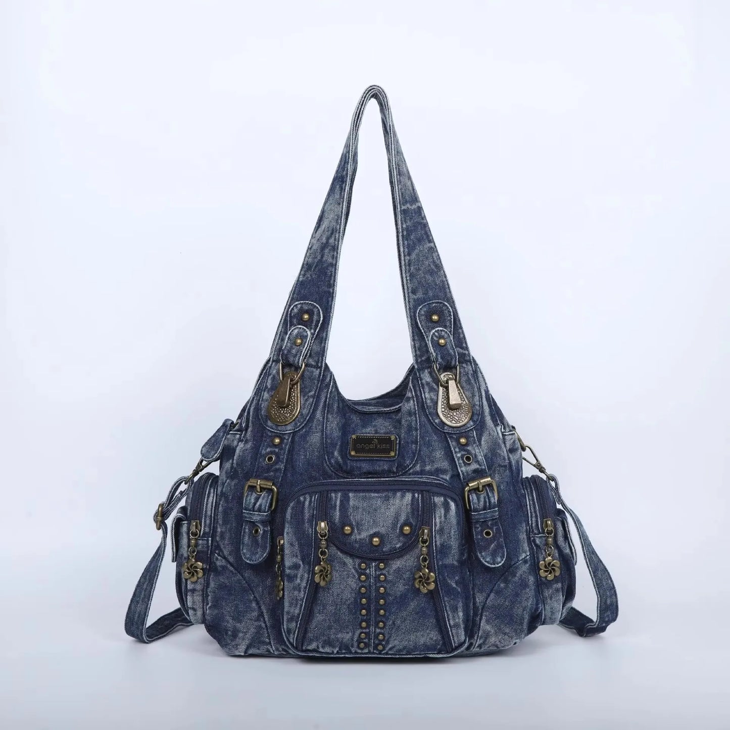 Damen-Schultertasche aus PU-Leder großes Fassungsvermögen ideal für Alltag und Reisen