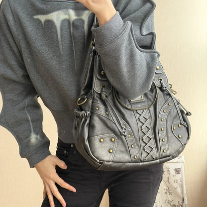 Damen-Top-Handle-Tasche aus PU-Leder mit Telefonfach und mehreren Innenfächern für Alltag und Freizeit