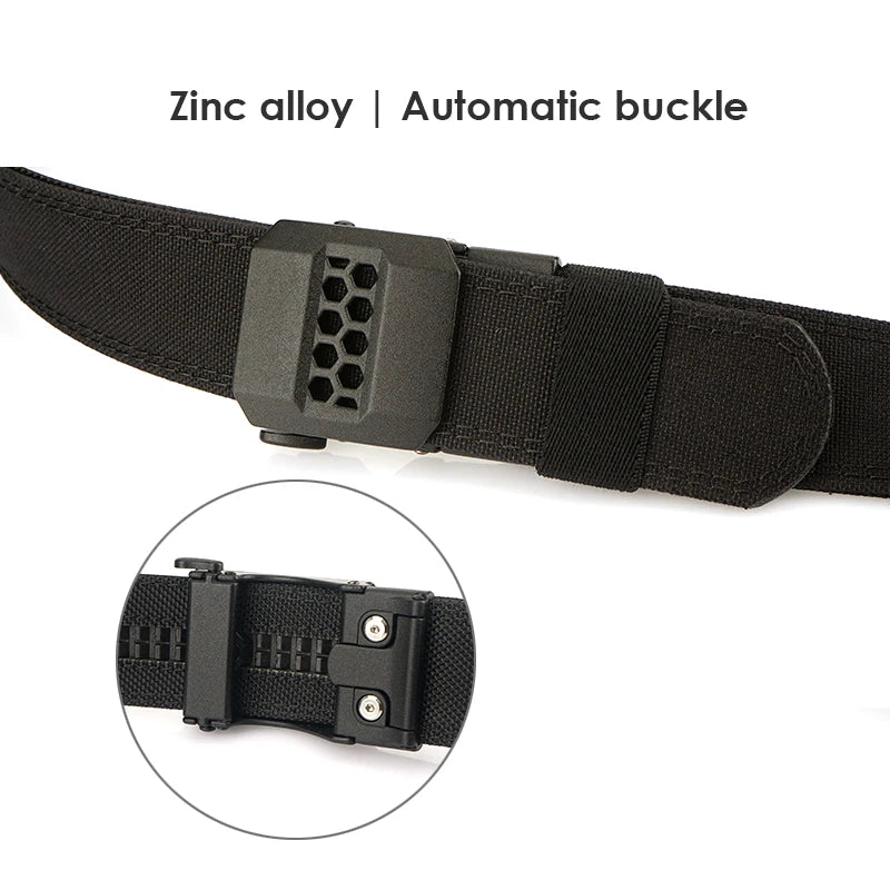 Herren-Gürtel aus Nylon mit Automatische Schnalle für Militärische Einsätze und Outdoor-Aktivitäten