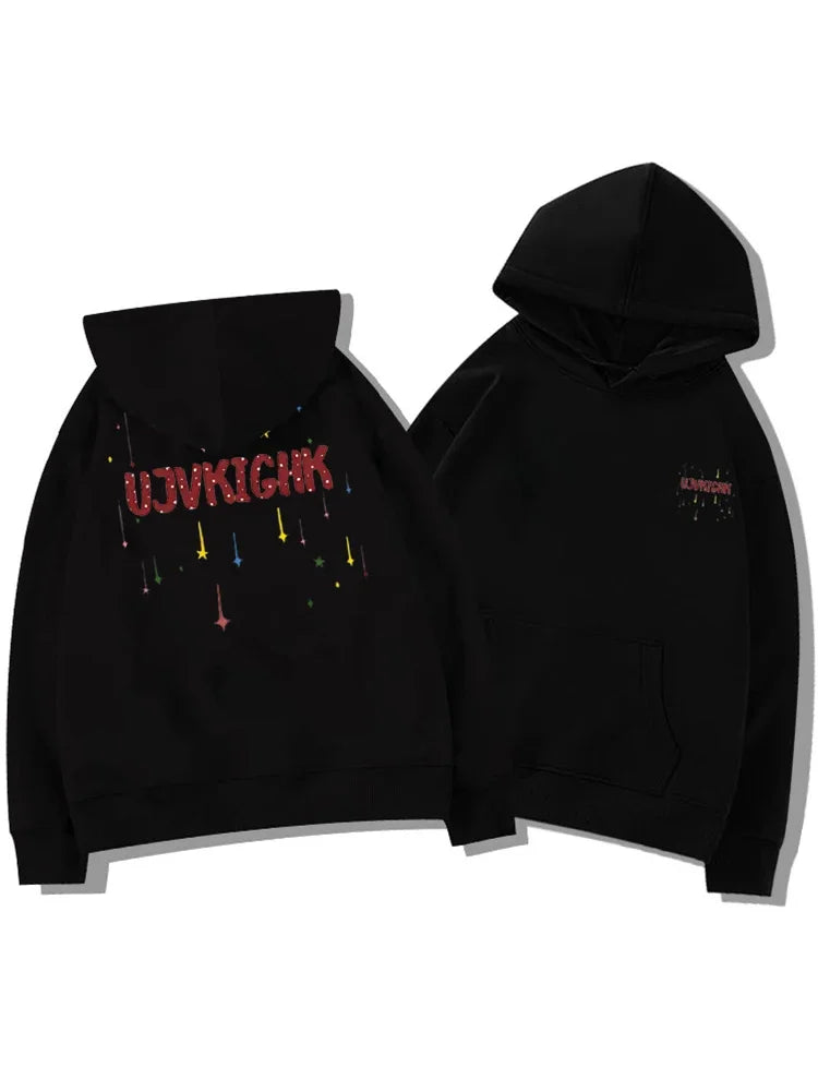 Winter Herren Lustige Graffiti Grafikdruck Hoodies Neu in Hip Hop Mode Kapuzenpullover Damen Y2K Streetwear Pullover Hoody