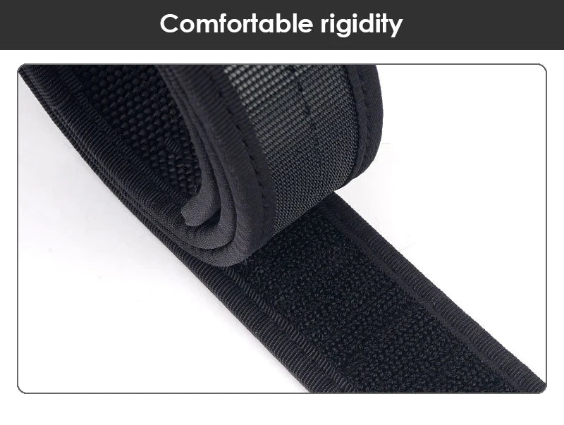 Herren-Gürtel Aus Nylon Mit Klettverschluss Breite 3,8 cm Verstellbare Länge 95-135 cm