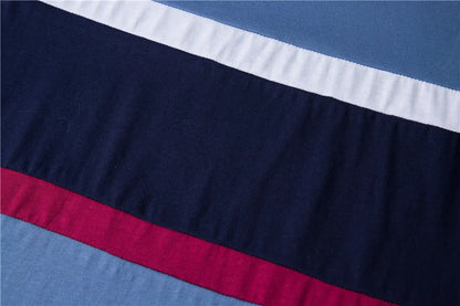 Herren T-Shirt aus 100 Prozent Baumwolle mit kurzem Patchwork-Design