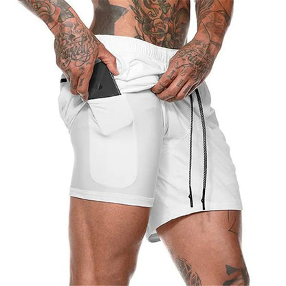 Locker geschnittene Herren-Sportshorts mit schneller Trocknung und Splicing-Design – ideal für Fitness und Basketball
