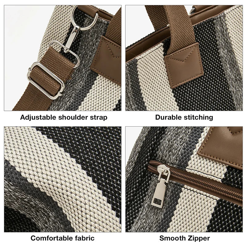 Damen Shoulder Bag aus Fabric Casual Large Capacity Tote Bag