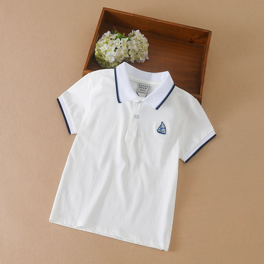 Jungen hemden Kurzarm neues Sommer Top Polos hirt Kinder kleidung Kinder Sport Baumwolle T-Shirts