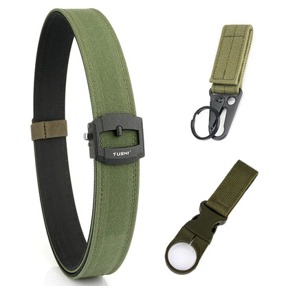 Herren-Taktischer Gürtel aus Nylon mit automatischer Metallschnalle für Outdoor-Einsatz