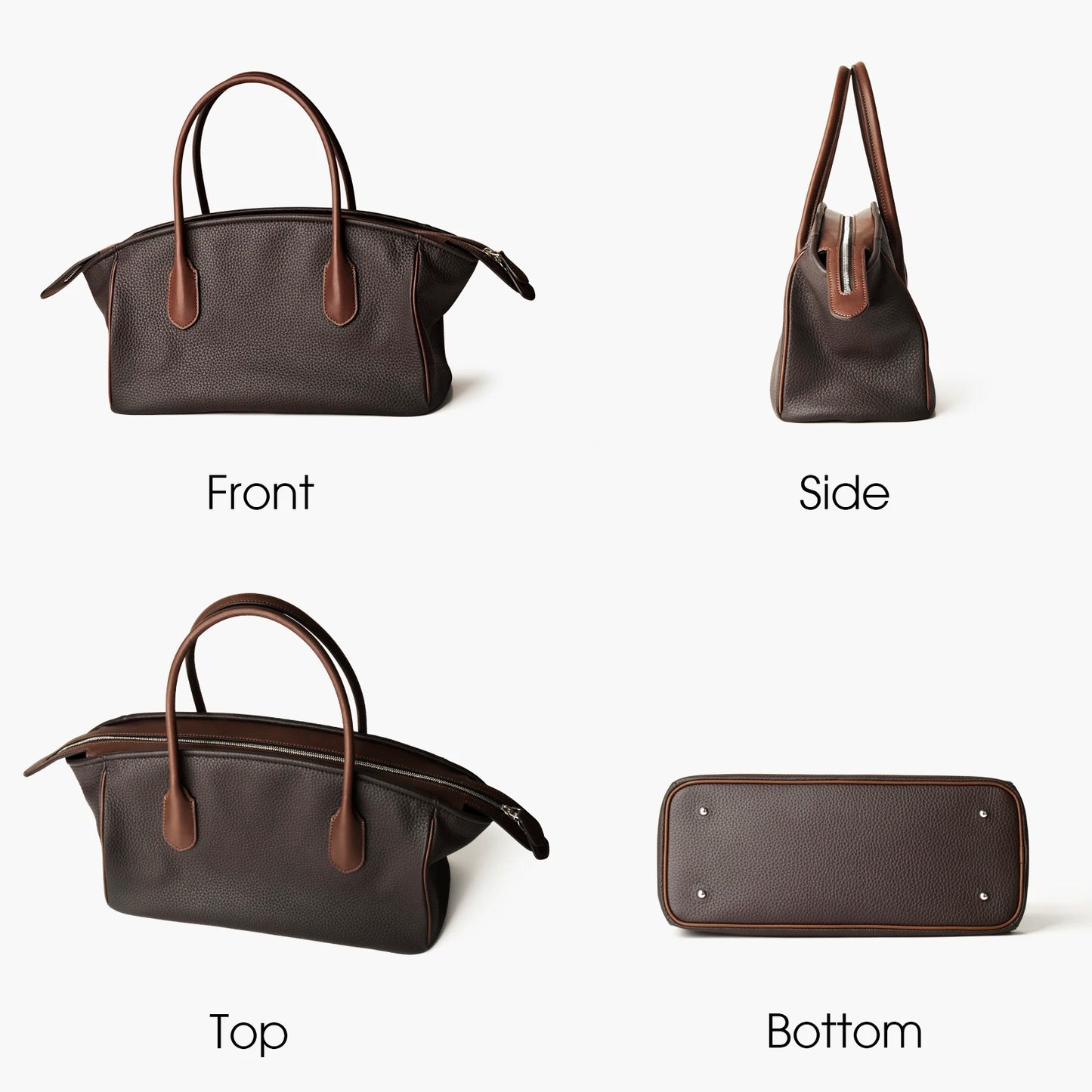 Naturbelassenes Rindsleder Top-Handle | Damen Tasche