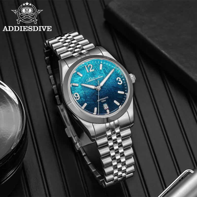 Herren-Automatikuhr mit Jubilee-Armband und Saphirglas