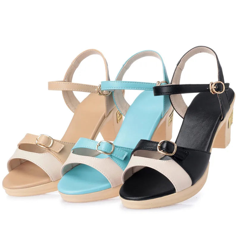 AIYUQI 2025 Neue High Heel frauen Römischen Sandalen Mix frauen Schuhe Die Sommer Plattform Mode Sexy Party Sandalen frauen