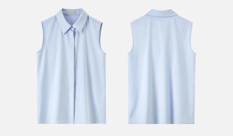 Hochwertige Satinbluse für Damen mit V-Ausschnitt und Prinzessärmeln – ideal fürs Büro.
