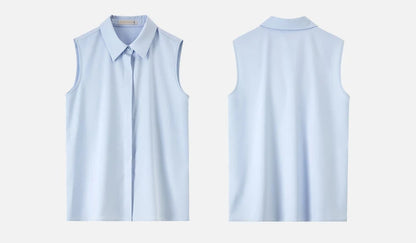 Hochwertige Satinbluse für Damen mit V-Ausschnitt und Prinzessärmeln – ideal fürs Büro.