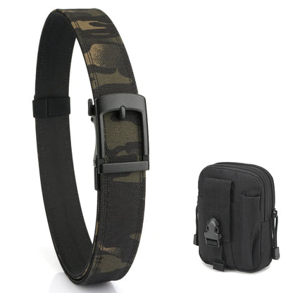 VATLY EDC Casual Gürtel Herren Nylon Rigid Military Automatik-Schnalle