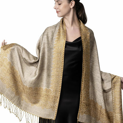 Damen Winterschal Kaschmir Pashmina Luxus Druck warm Stolen Foulard Baumwolle