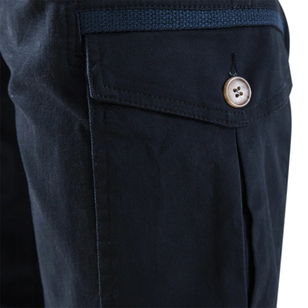 Premium Herren Cargo Hose 100% Baumwolle Mit Vielen Praktischen Taschen