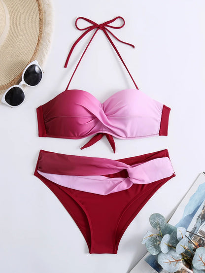 Sexy Bikini-Set für Damen mit Push-up-Effekt – ideal für Strand und Pool