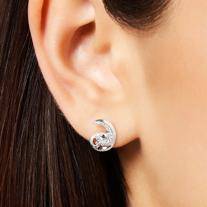 Damen-Ohrstecker Wellen Sommer aus Sterlingsilber