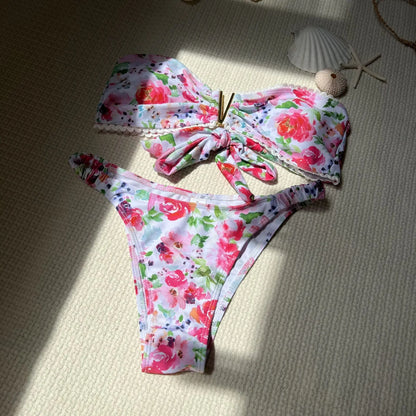 Sexy Push-Up-Bikini im brasilianischen Stil mit Tanga für Strand und Pool