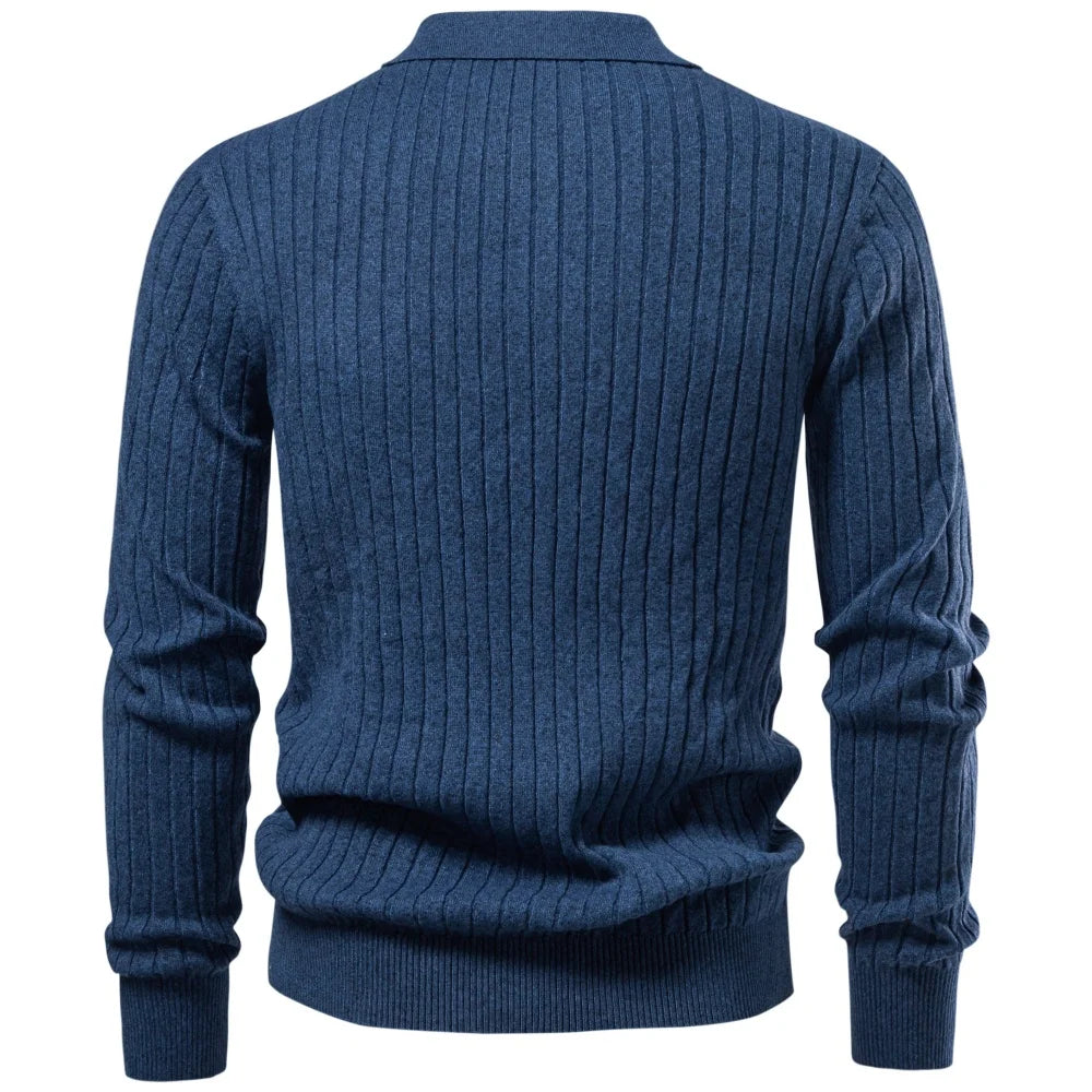 Premium Herren Zopfmuster Pullover Kunstkaschmir Warm