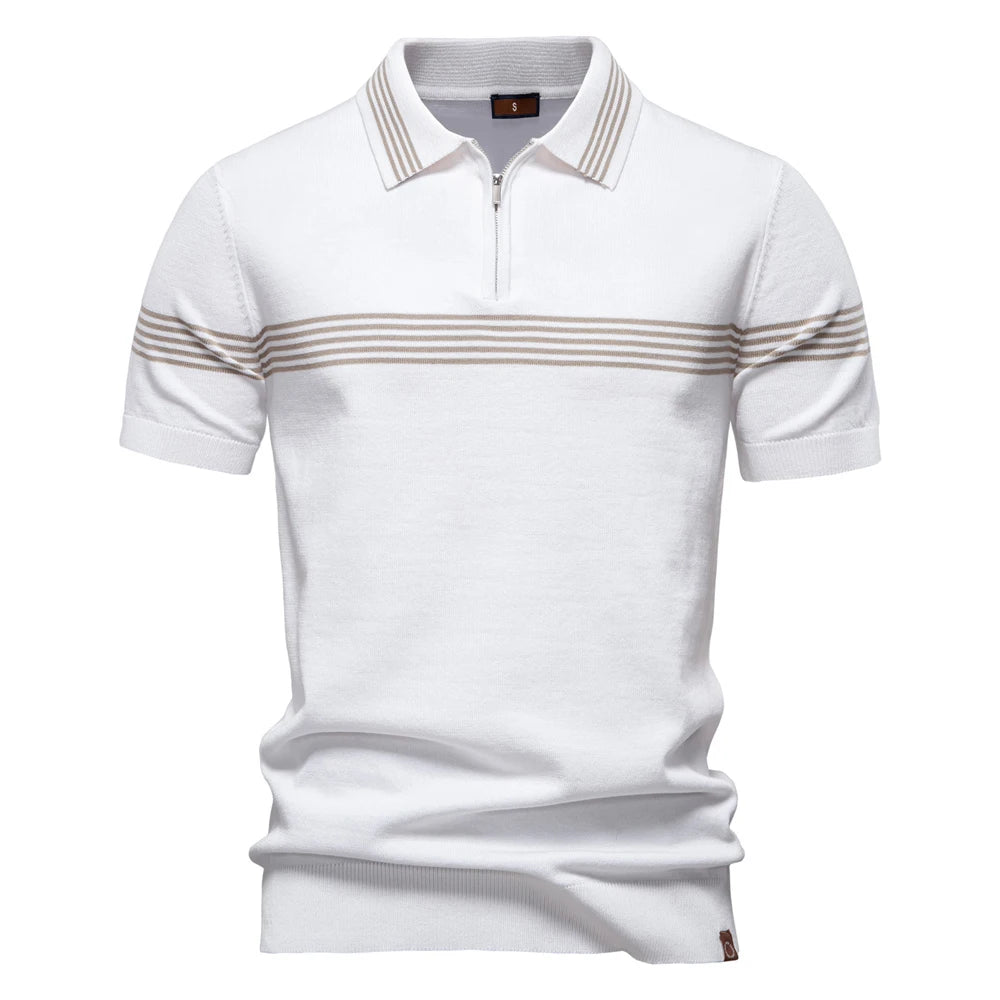 Premium Herren Poloshirt Atmungsaktiv Kurzarm Business Casual Sommer