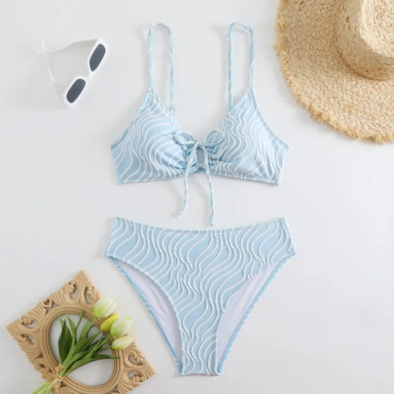 Sexy Bikini-Set in Pink mit Push-up-Effekt – Perfekt für Strand und Pool
