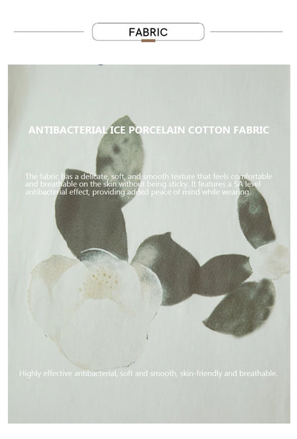 Damen T-Shirt im lässigen Stil mit floralem Print und Rundhalsausschnitt