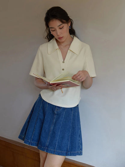 Lässiges Plus-Size-Set aus lockerem Shirt und Shorts für den Sommer – ideal als bequeme Freizeitkleidung im Y2K-Stil.